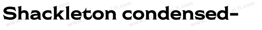 Shackleton condensed字体转换
